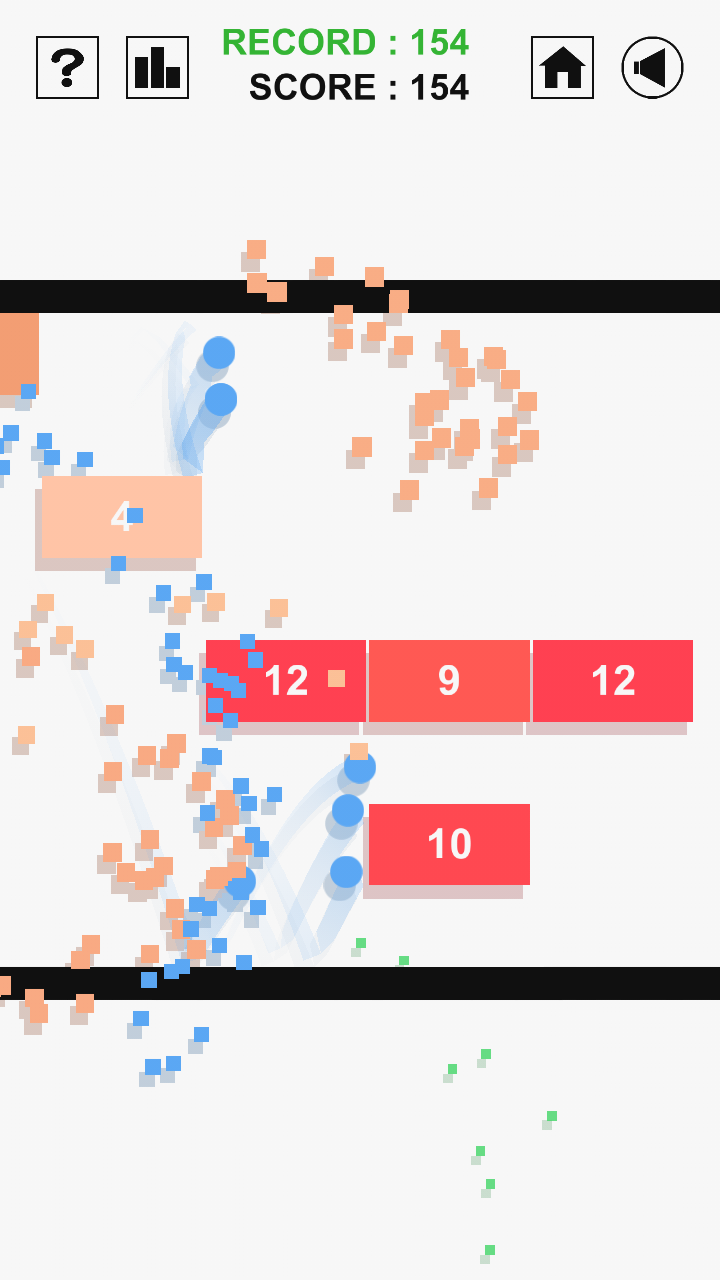 Bounce Brick Breaker Game Screenshot