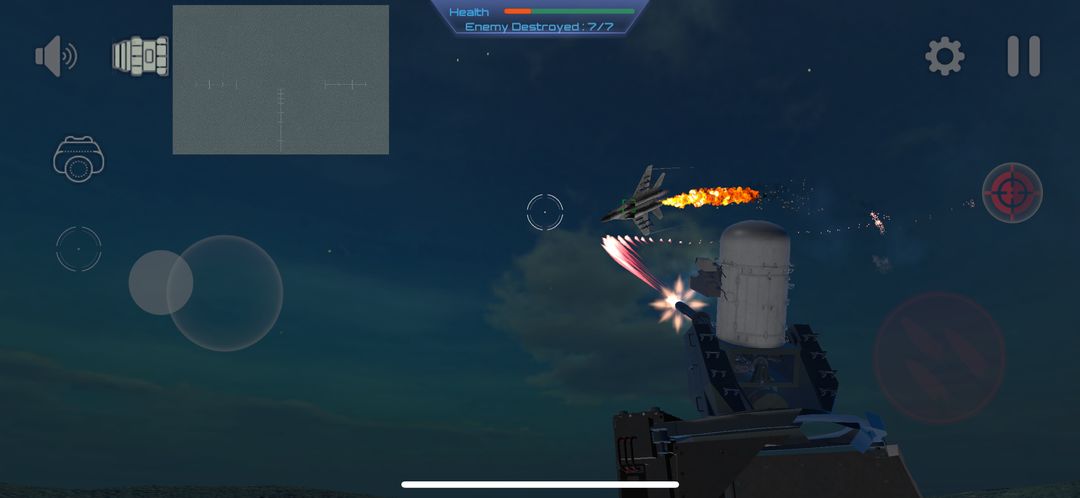 Screenshot of C-RAM Simulator: Air defense