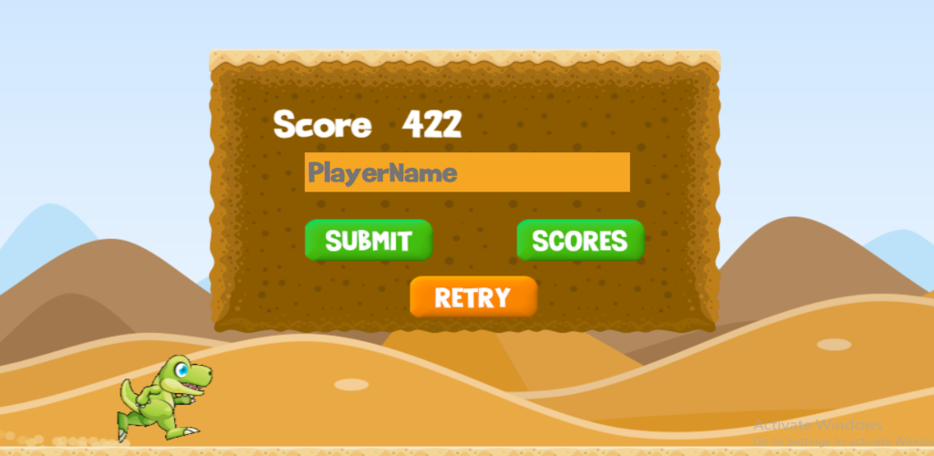 Run Dino Run Game Screenshot
