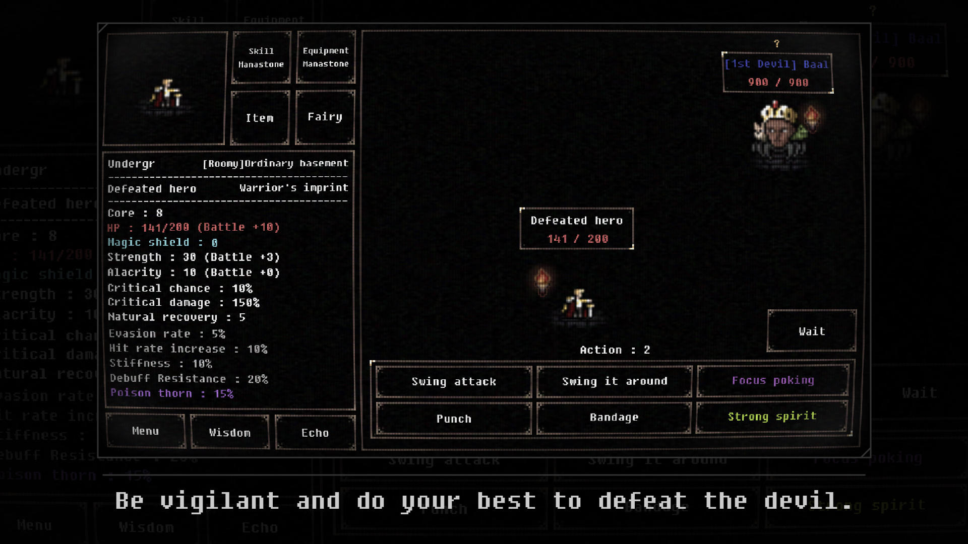 Underground Dungeon Game Screenshot