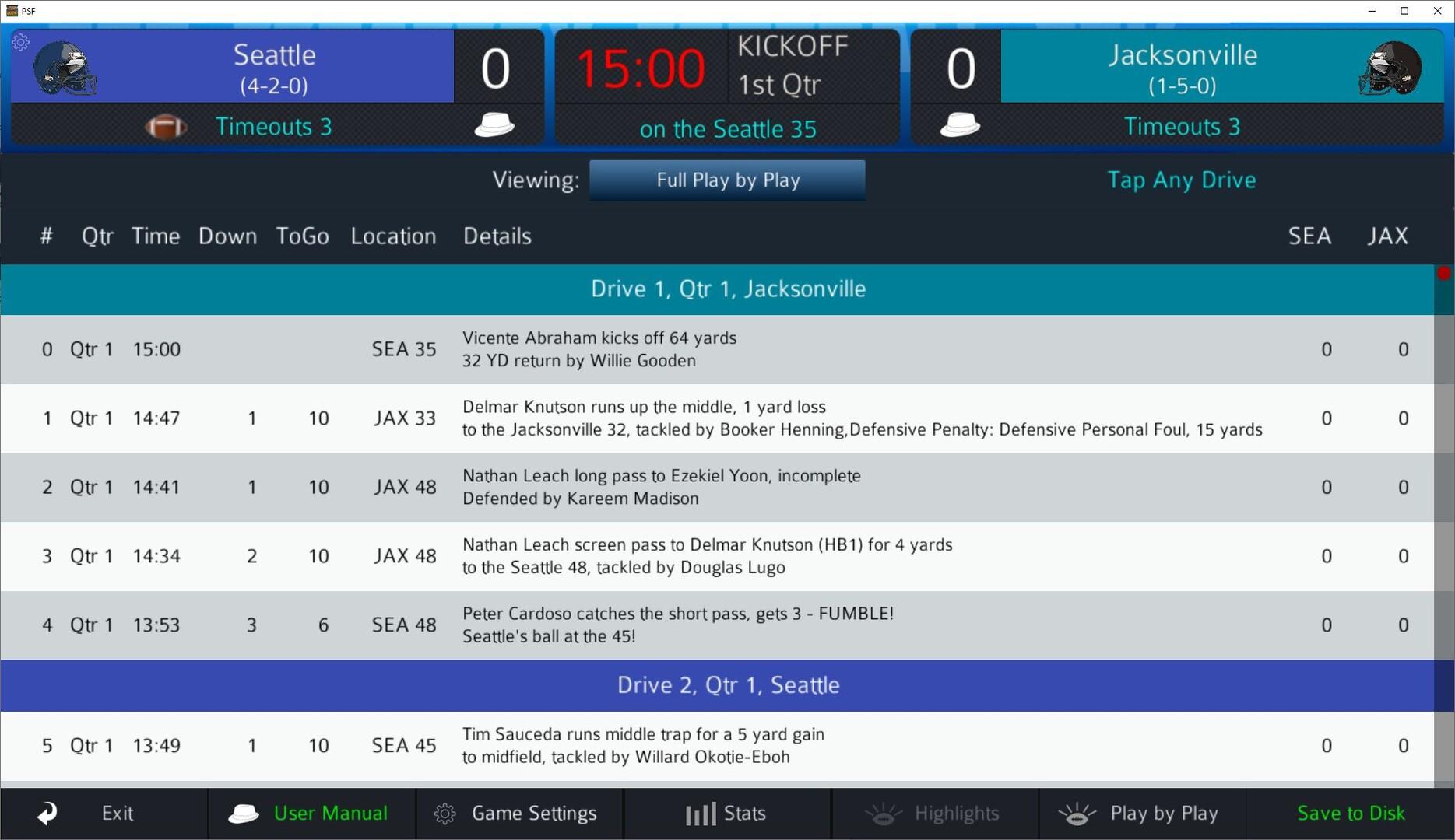 Pro Strategy Football 2026 Game Screenshot
