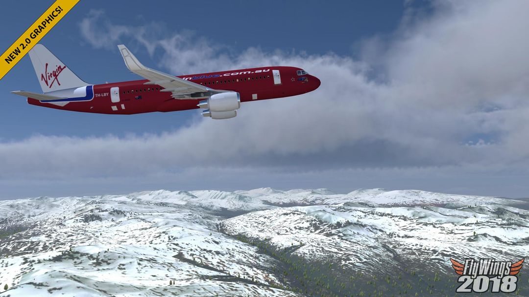 Flight Simulator 2018 FlyWings ภาพหน้าจอเกม
