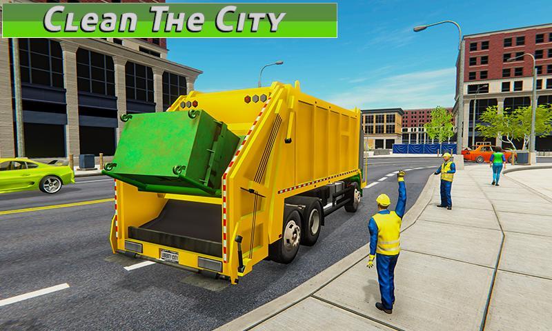 도시 쓰레기 트럭 게임 3D 게임 스크린 샷
