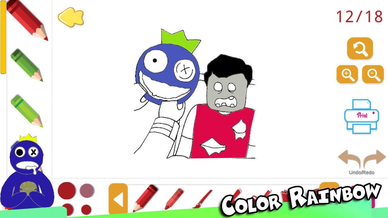 Rainbow Coloring Book Game Screenshot