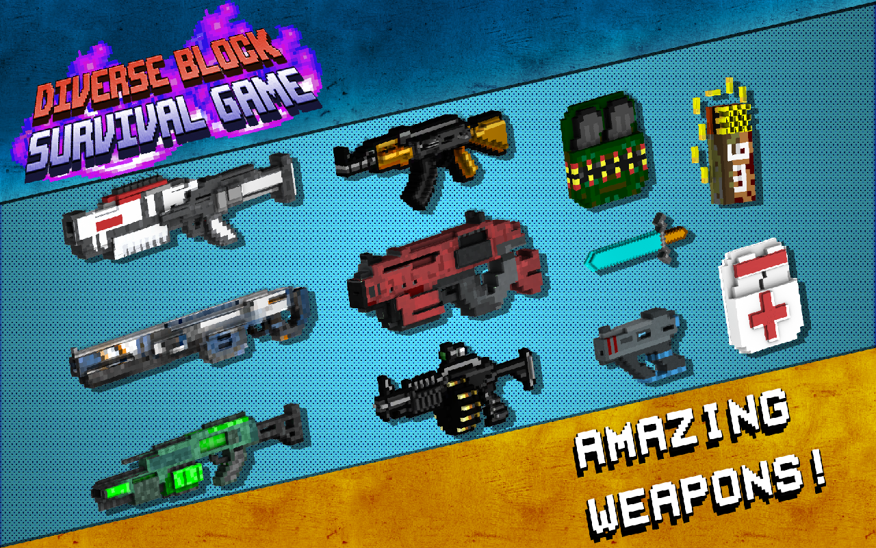 Diverse Block Survival Game Game Screenshot