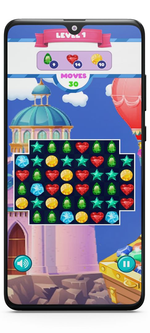 Screenshot of Jewels Break puzzle