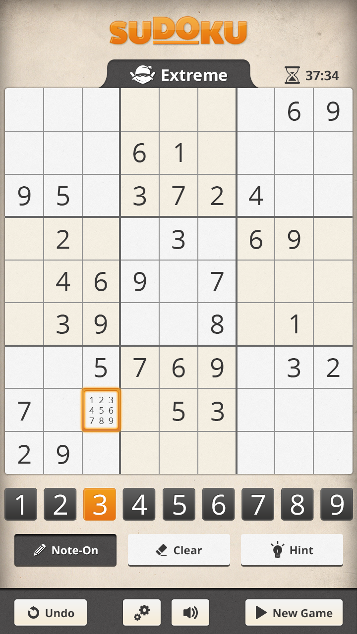 Screenshot 1 of Sudoku 1.15