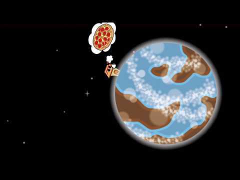 Screenshot of the video of Pizzaverse