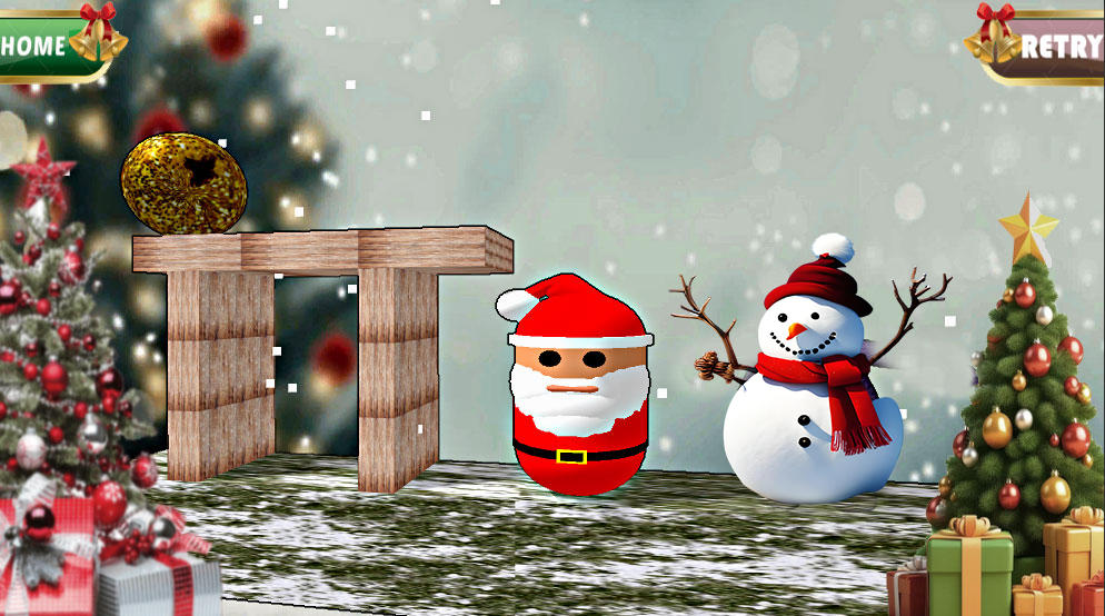 Captura de Tela do Jogo Santa Claus Meet Snowman