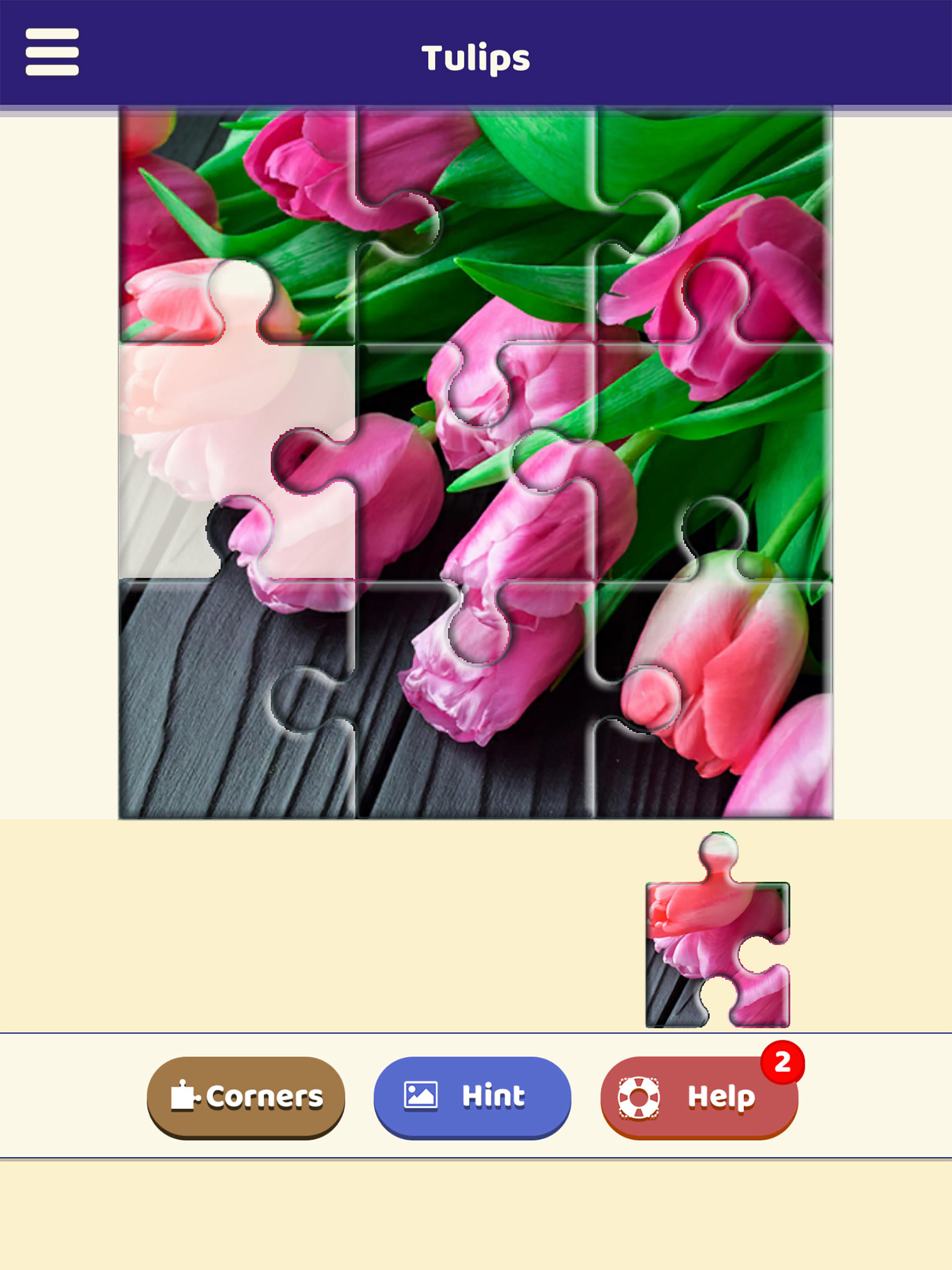 Tulip Love Puzzle Game Screenshot