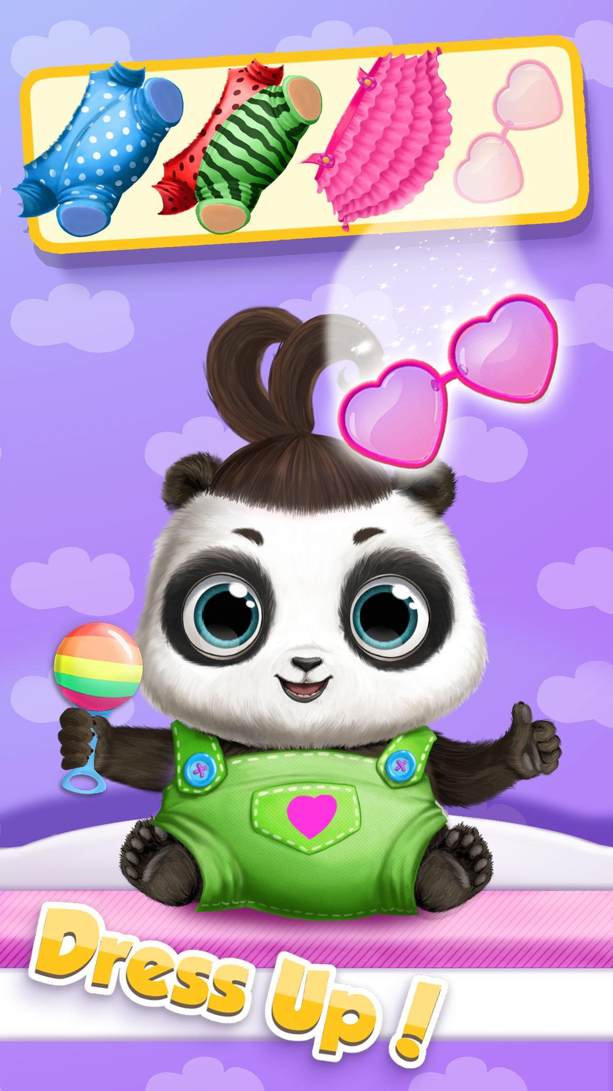 Cuplikan Layar Game Panda Lu Baby Bear Care 2