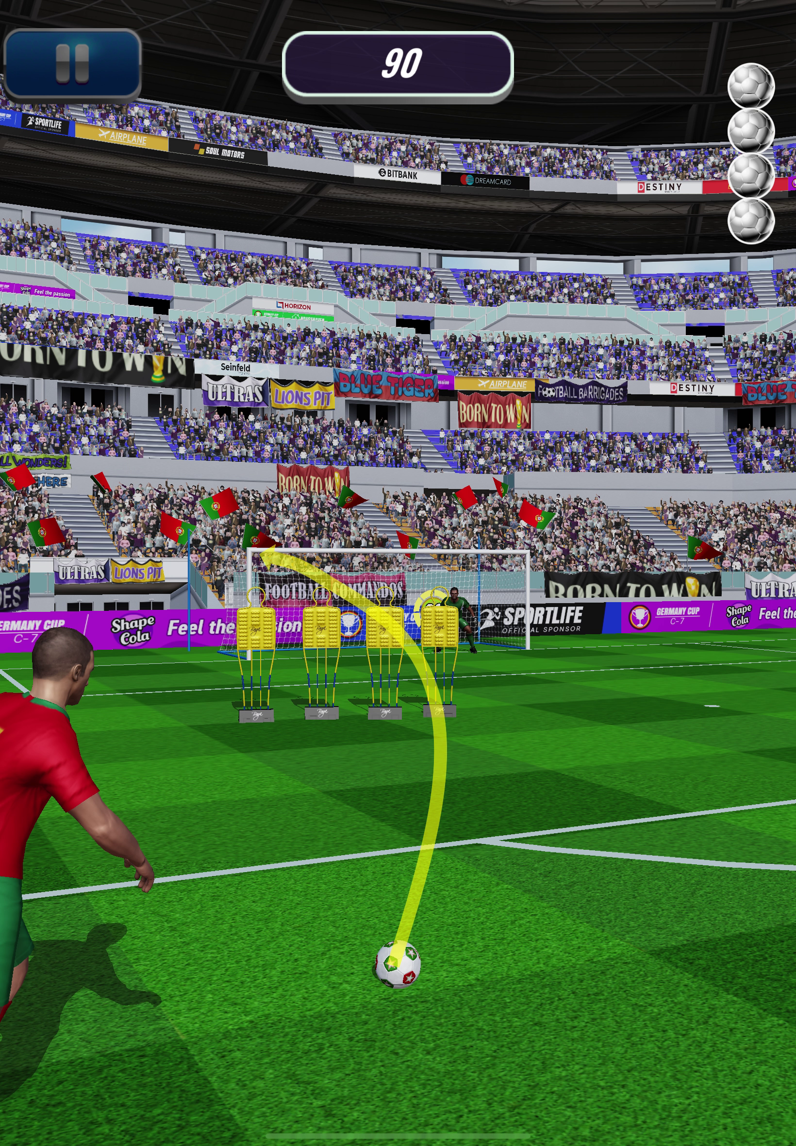Euro Penalty Flick Soccer ภาพหน้าจอเกม