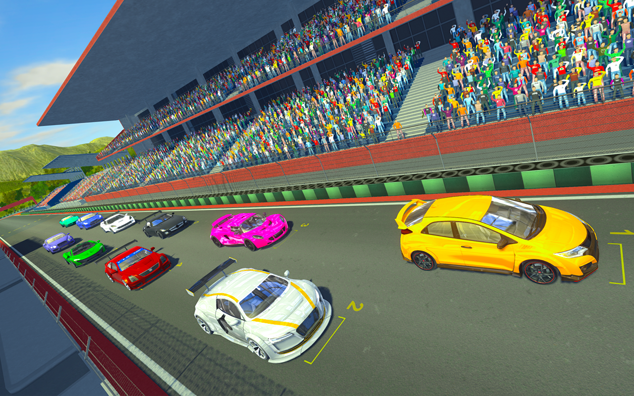 미친 거리 stock 자동차 경주 3D 게임 스크린 샷