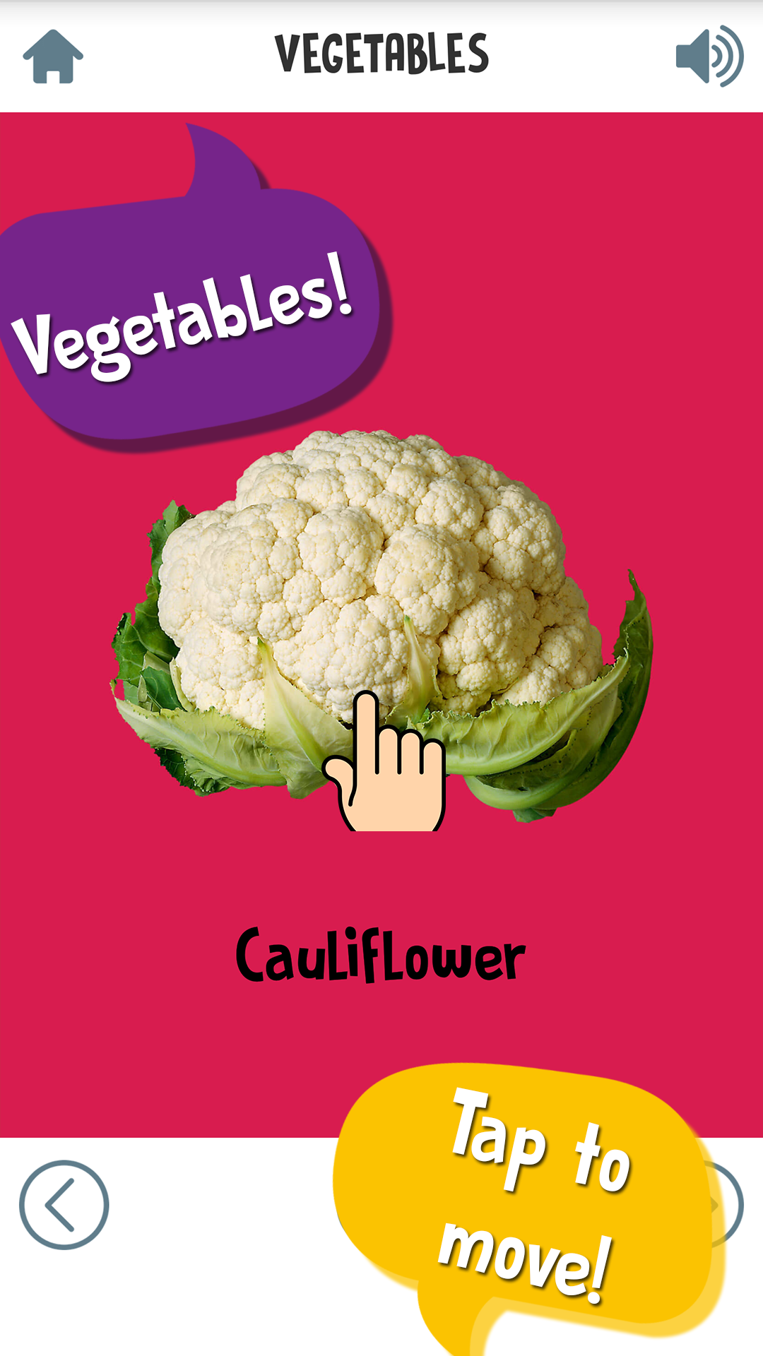 First Words for Baby: Foods 게임 스크린샷