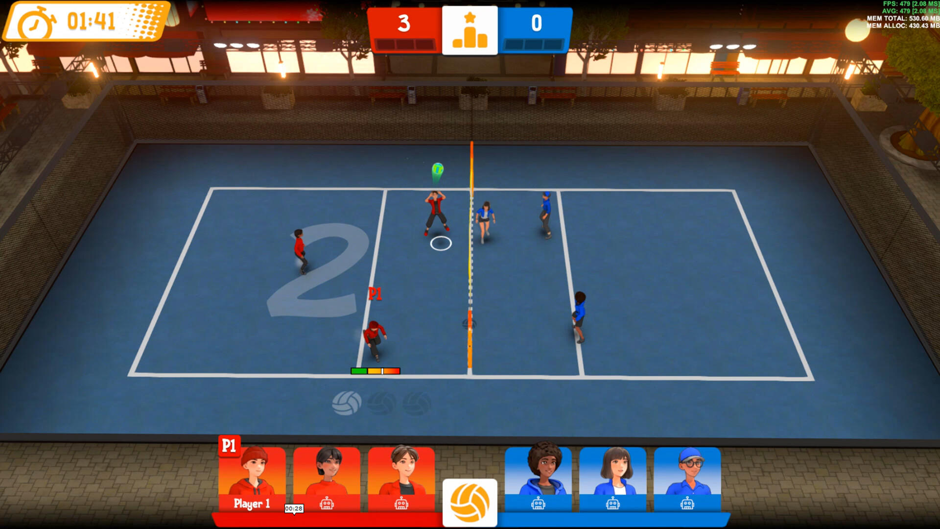 VolleySmash Game Screenshot