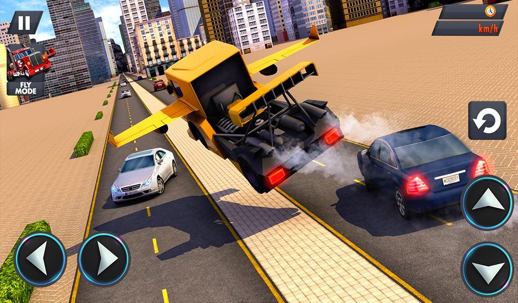 Modern Flying Truck Sim 3D Game Screenshot