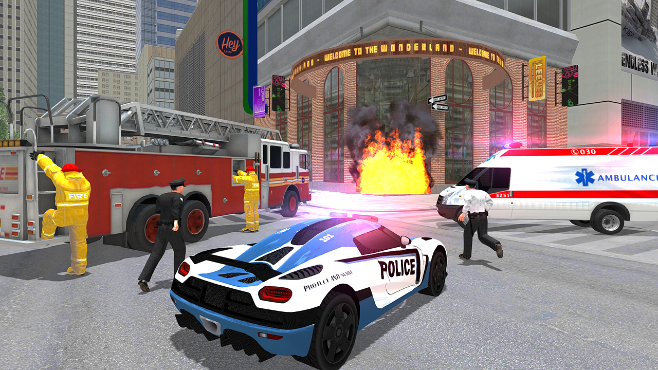 Screenshot 1 of Преступное вождение полицейской машины Великобритании 1.0.1