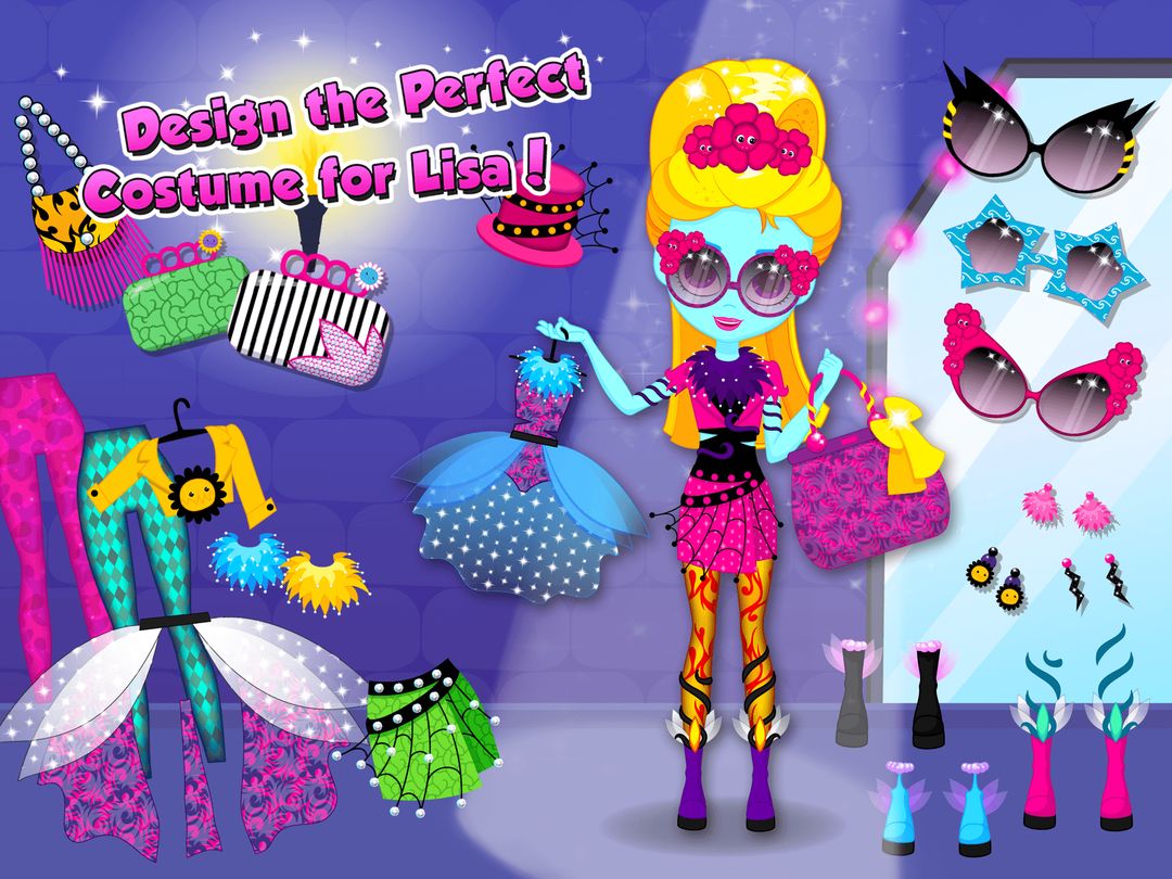 Monster Sisters Fashion Party screenshot game