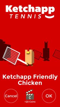 Ketchapp Tennis Game Screenshot