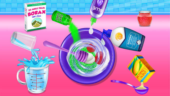Glitter Slime Maker Play Fun Game Screenshot