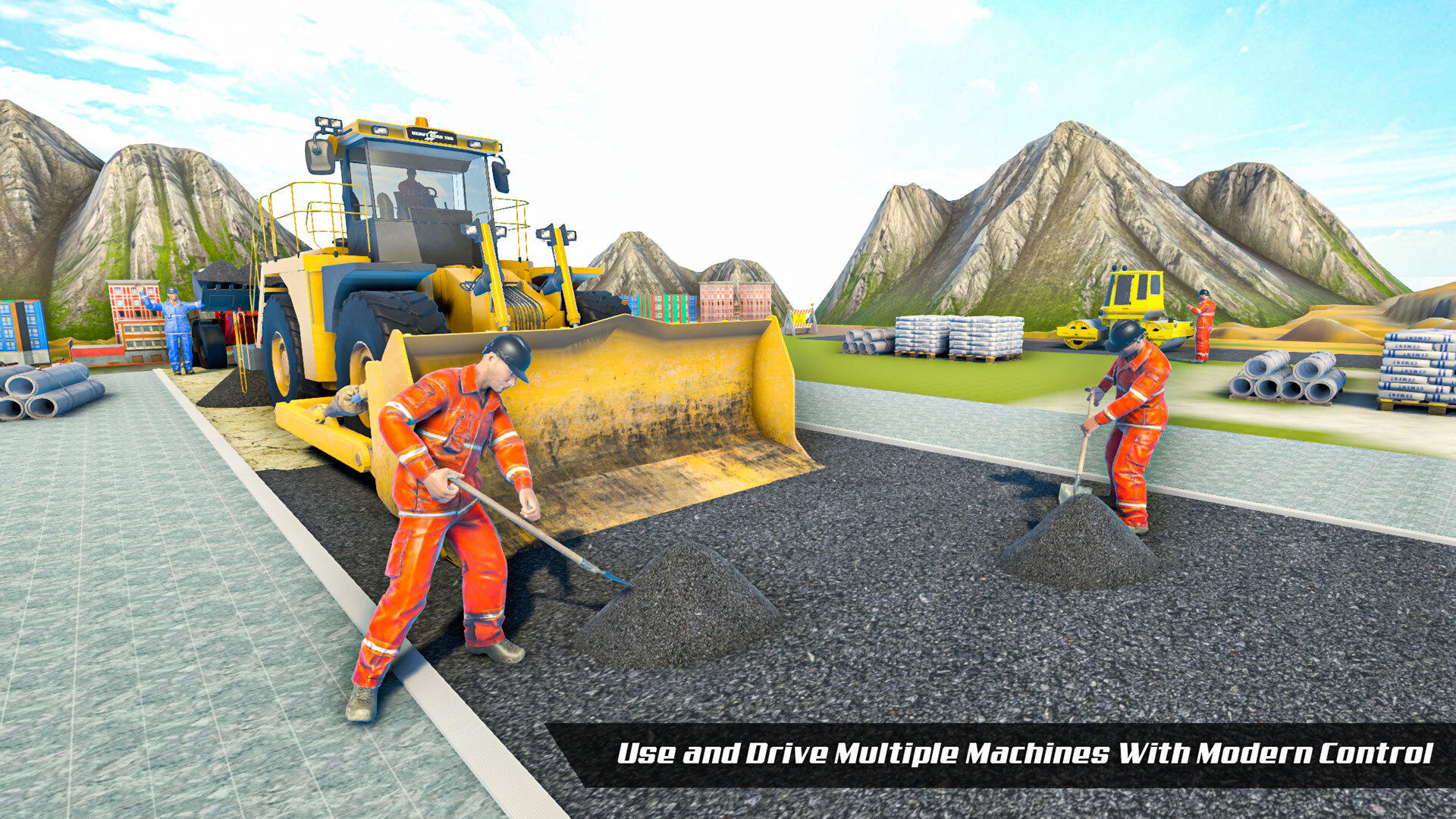 Snow Offroad Construction Site Game Screenshot