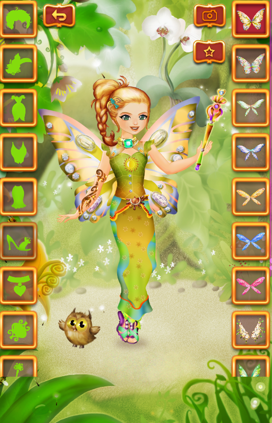 Barbie mariposa discount dress up game