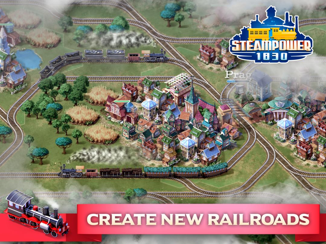SteamPower1830 - 철도 타이쿤 게임 스크린 샷