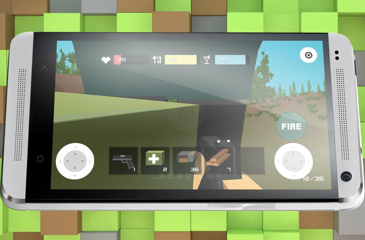 Block Zombie Town Game Screenshot