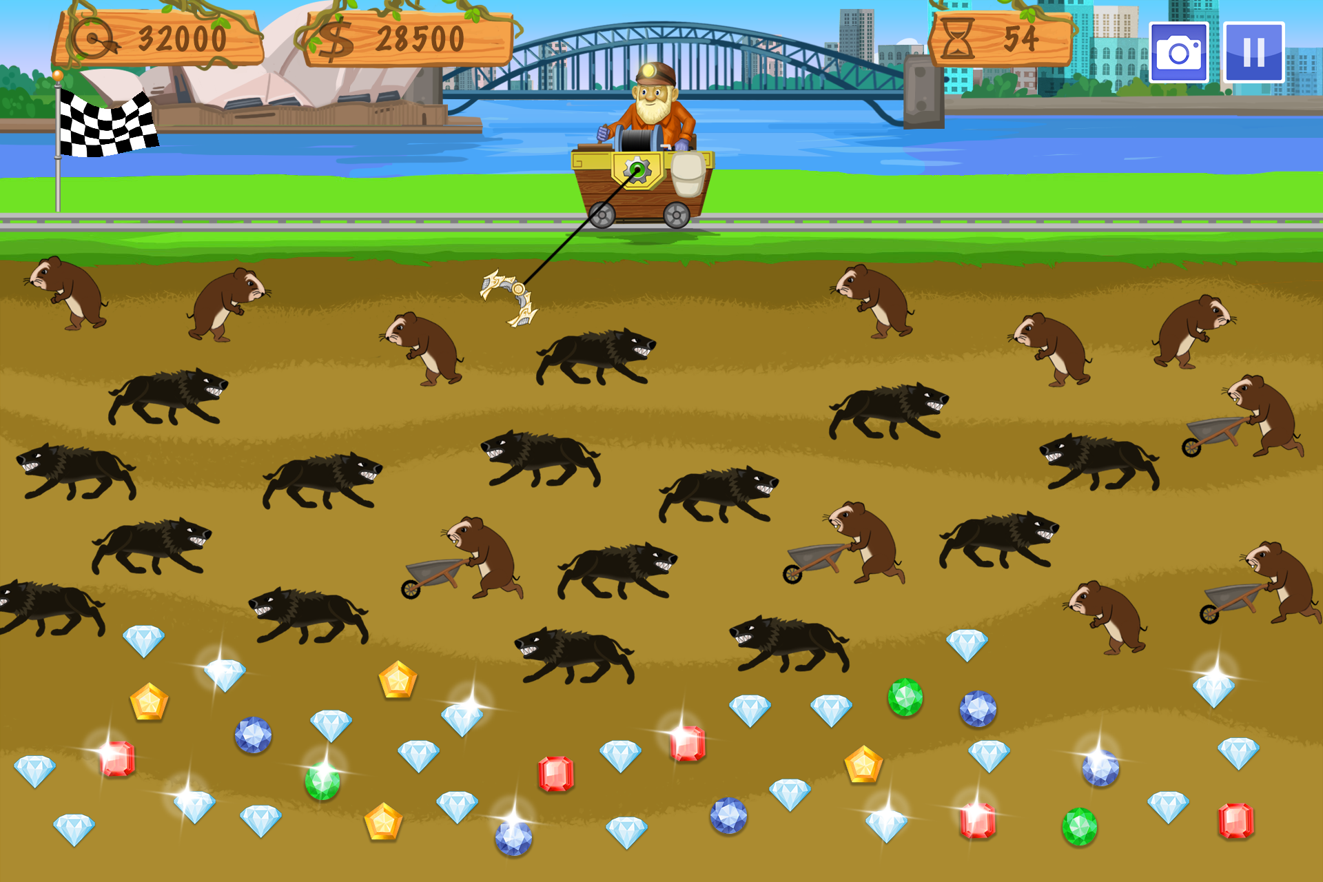 Gold Miner World Tour Game Screenshot