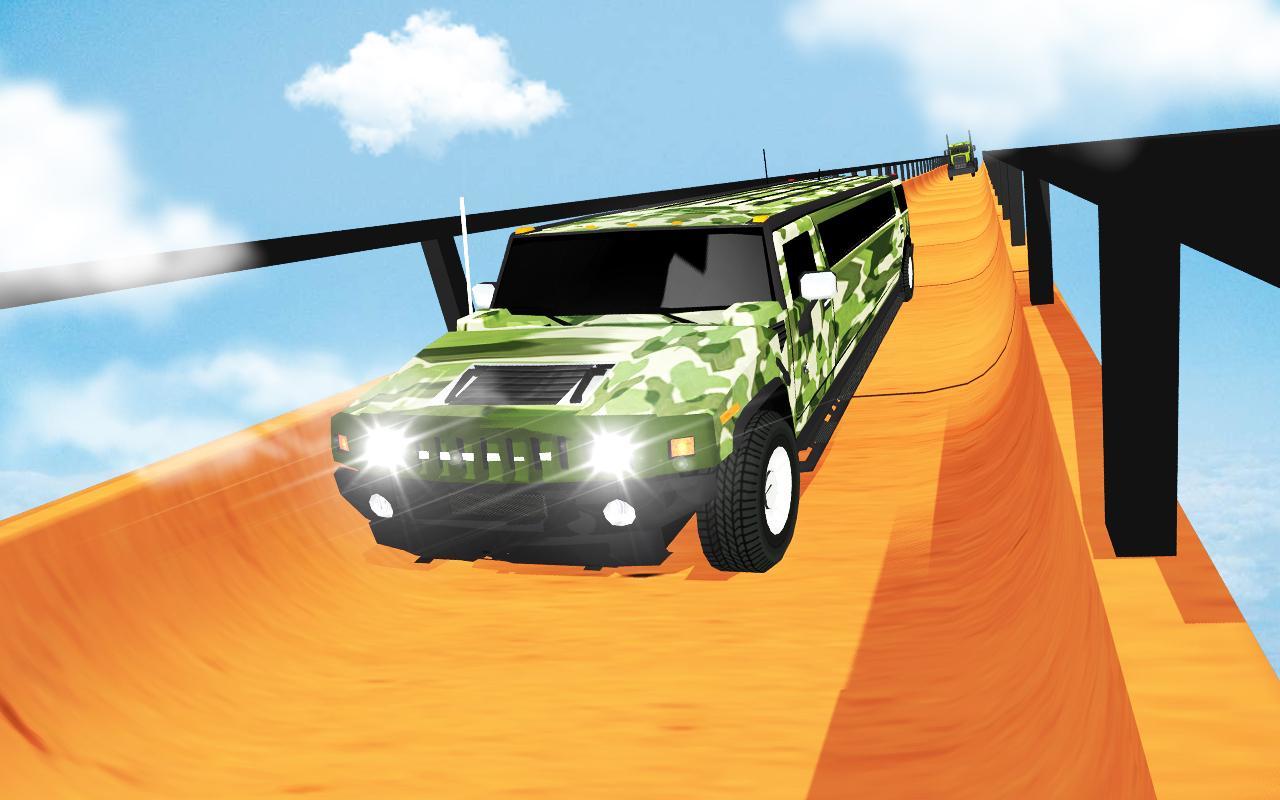 Army Mega Ramp Car Racing: US Army MegaRamp Truck 게임 스크린샷