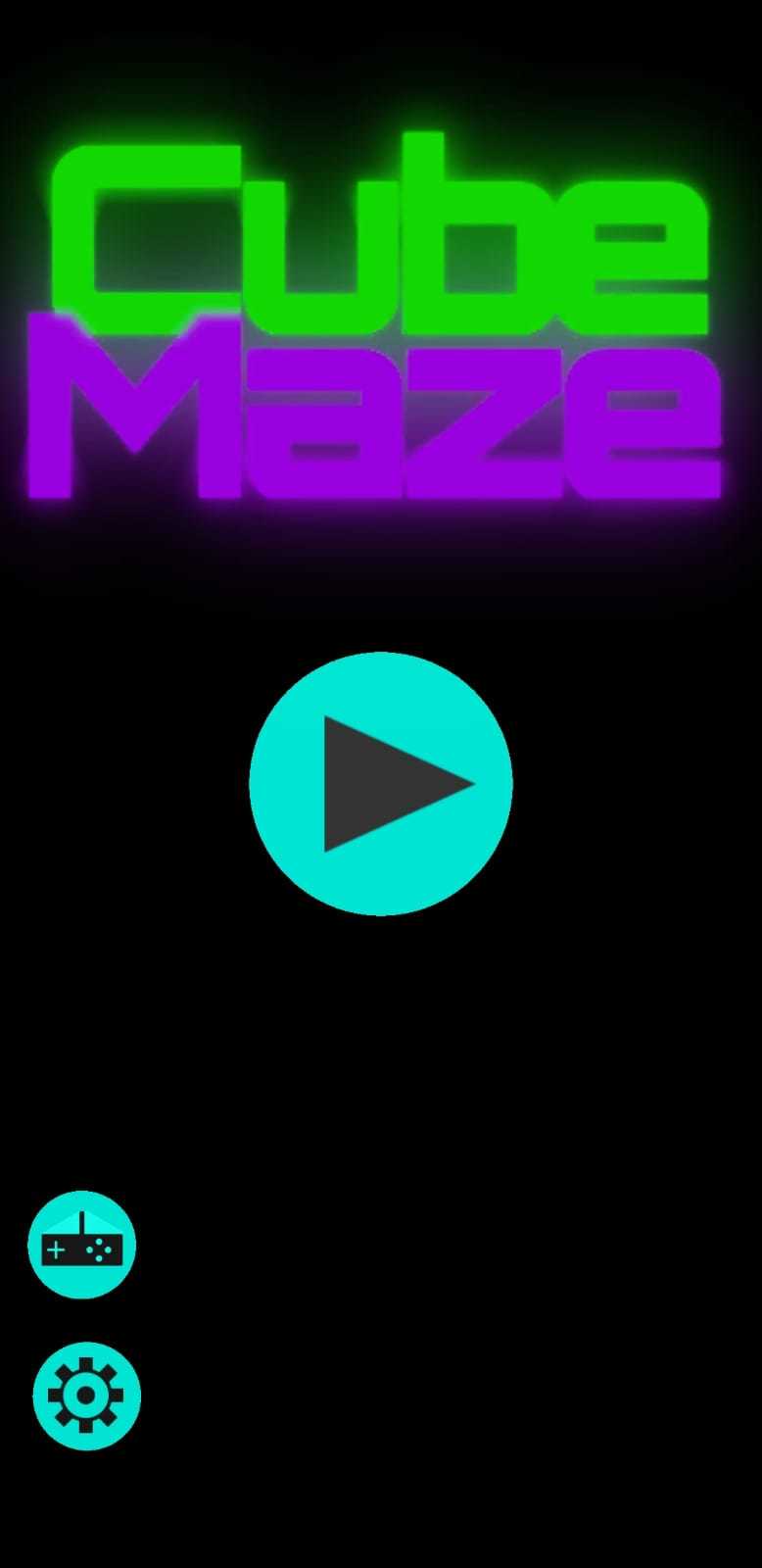 Cube Maze Game Screenshot