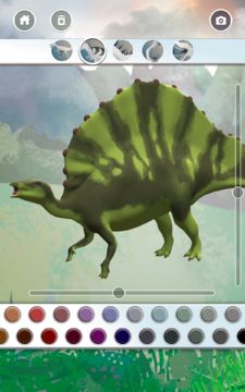 Dinosaurs 3D Coloring Book Game Screenshot