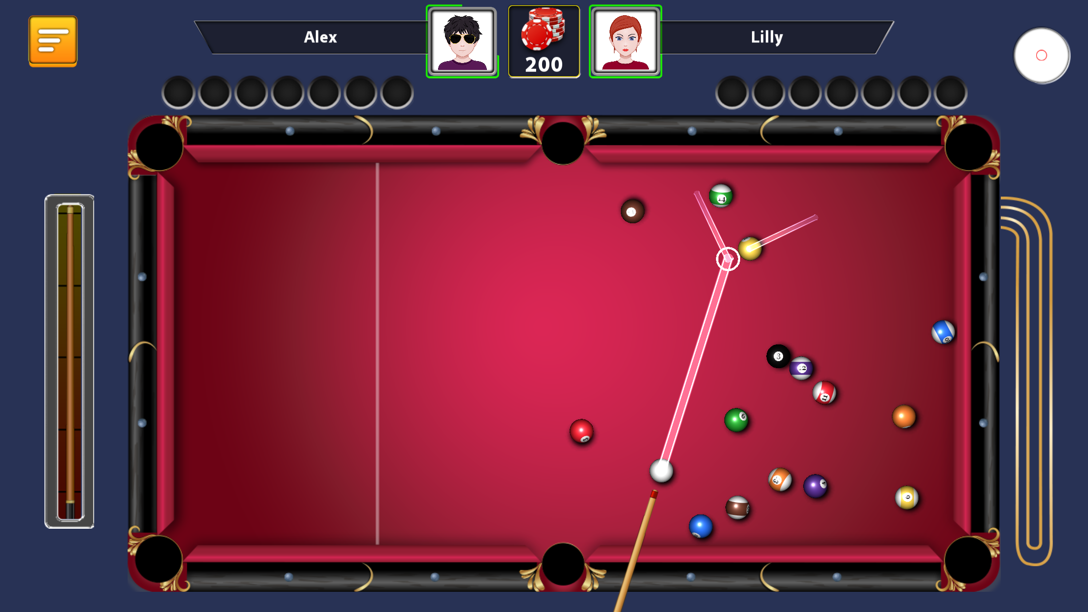 Screenshot 1 of Bintang Bola Biliard: Permainan Pool 3.1