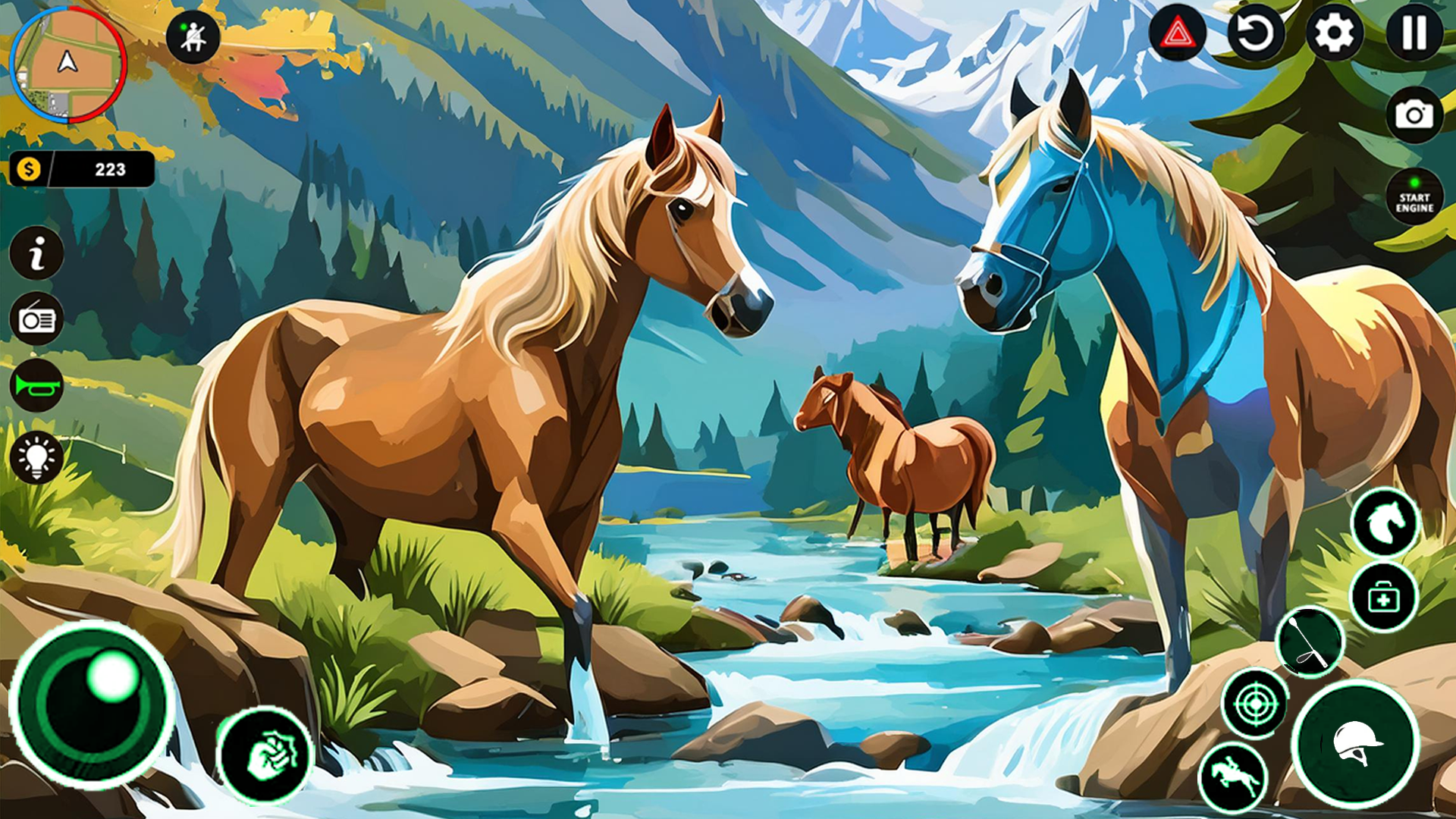 Wild Horse Family SImulator Game Screenshot