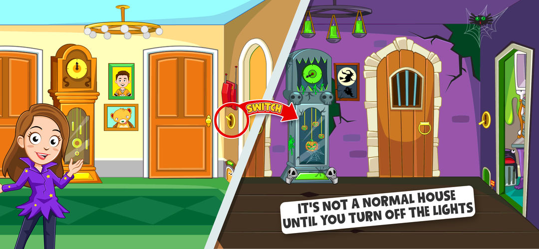 Screenshot of My Town Halloween - Ghost game