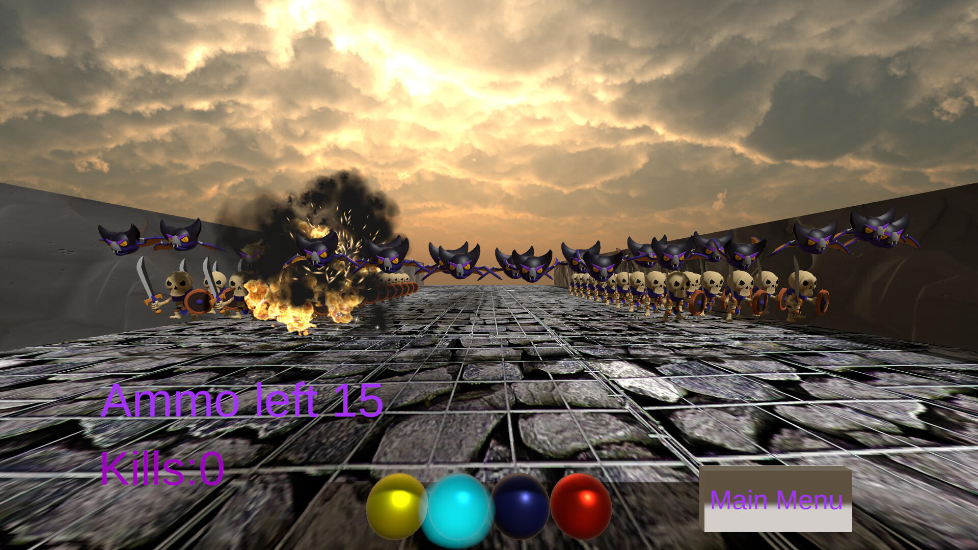 Monster War 3D screenshot game