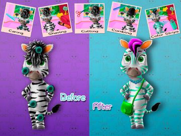 Zoo Hair Salon Game Screenshot