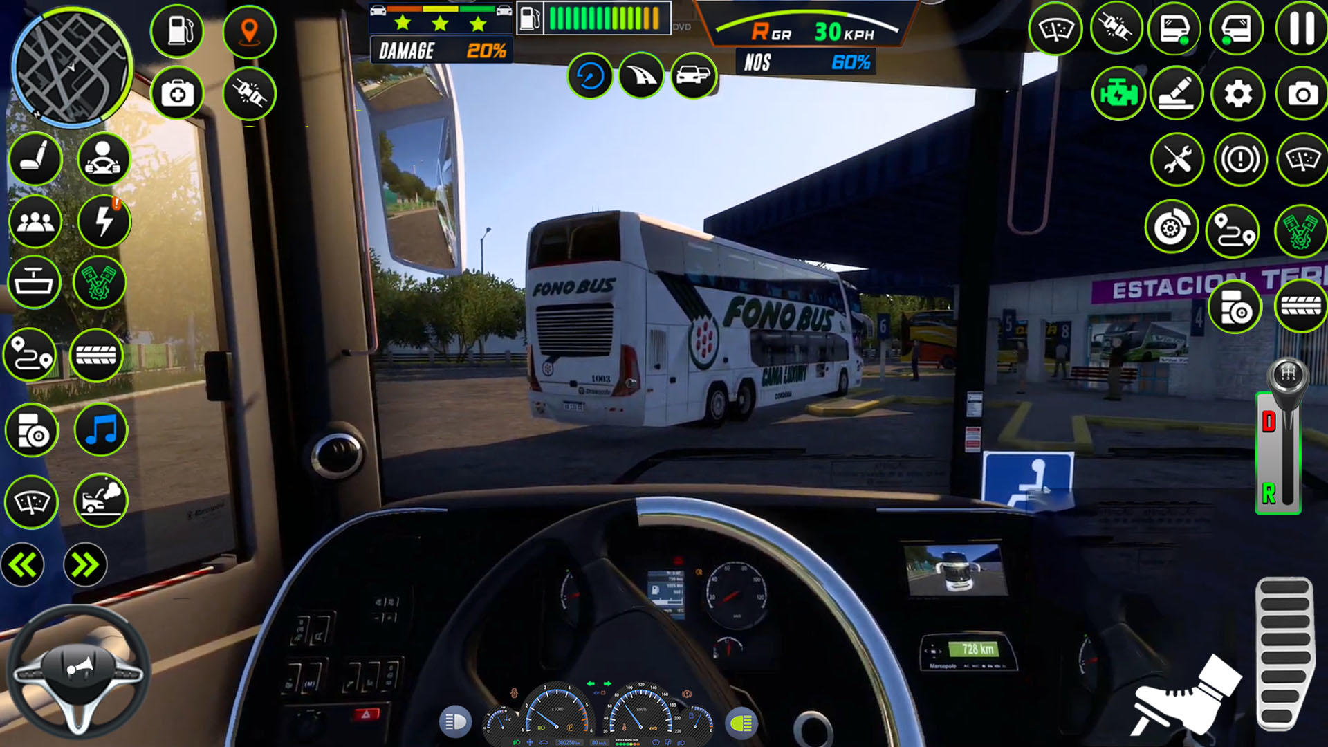 버스 시뮬레이터 게임 3D 2024 게임 스크린 샷