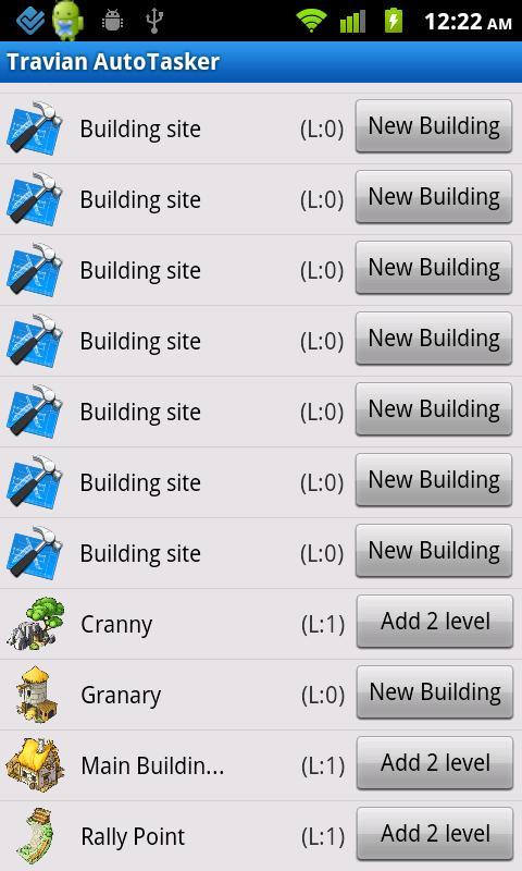 Travian AutoTasker Game Screenshot