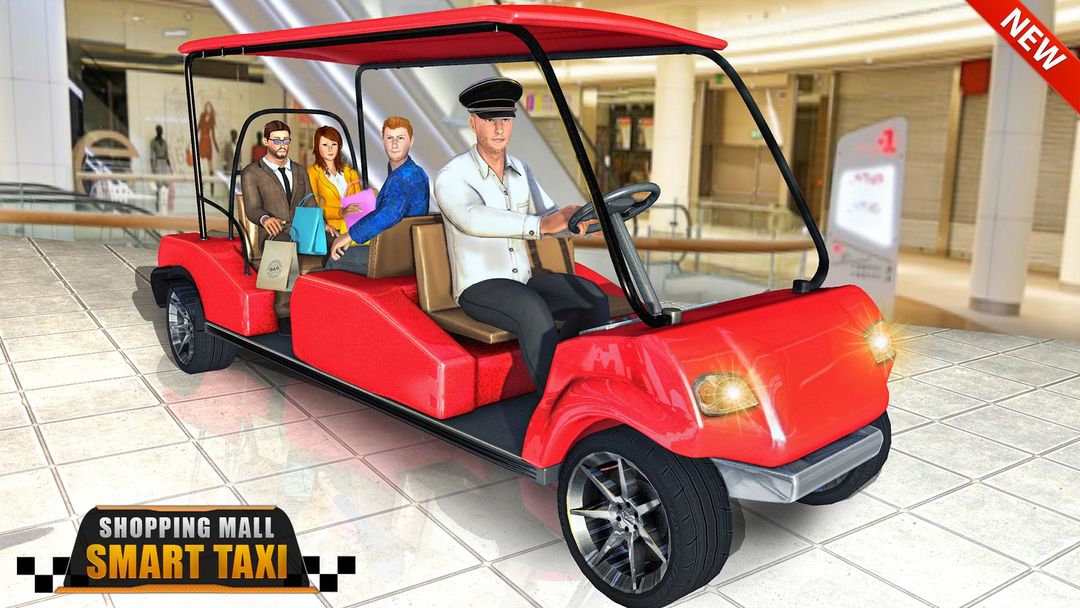 Shopping Mall Smart Taxi: Family Car Taxi Games screenshot game