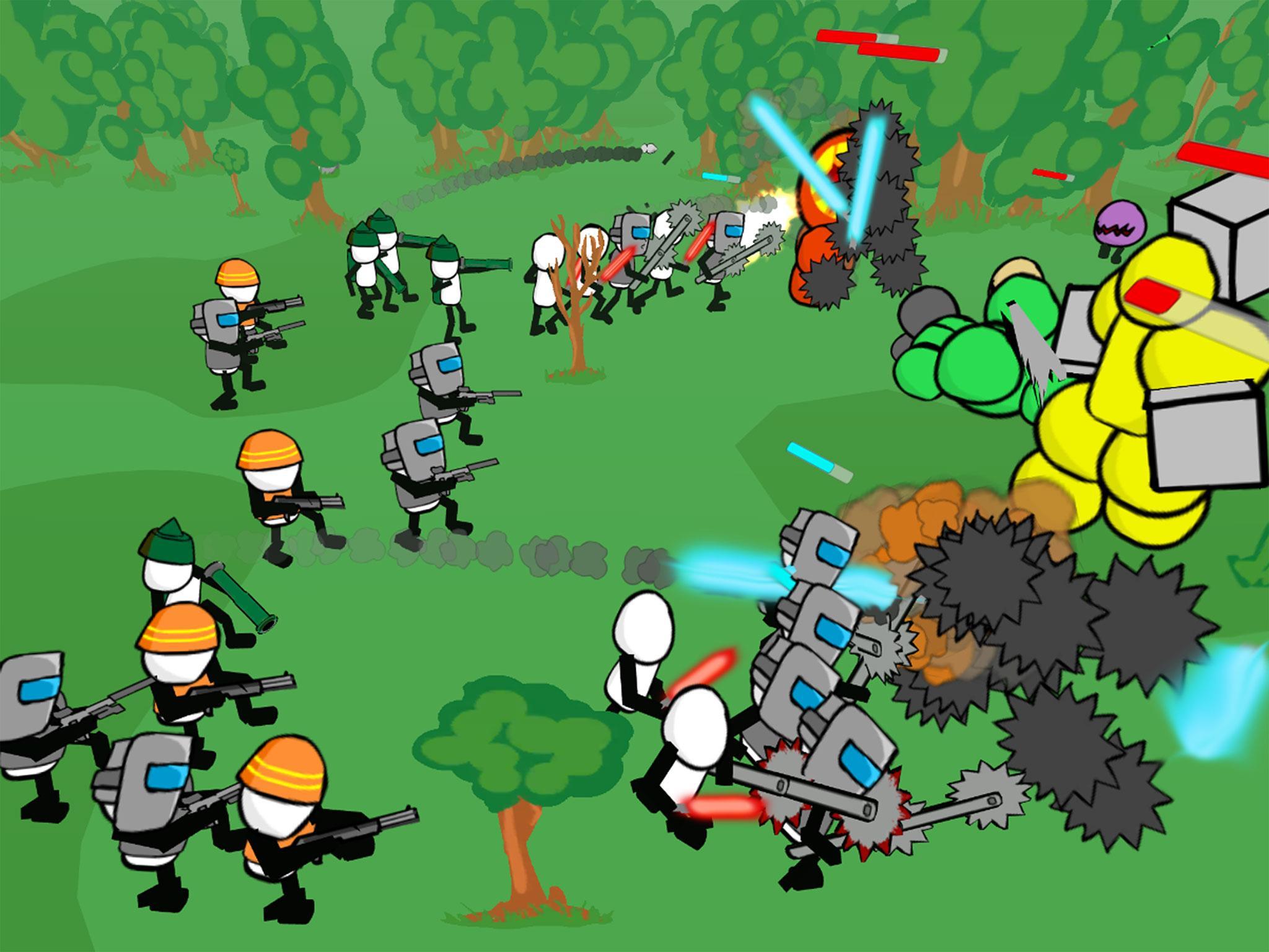 Stickman Gun Battle Simulator Game Screenshot