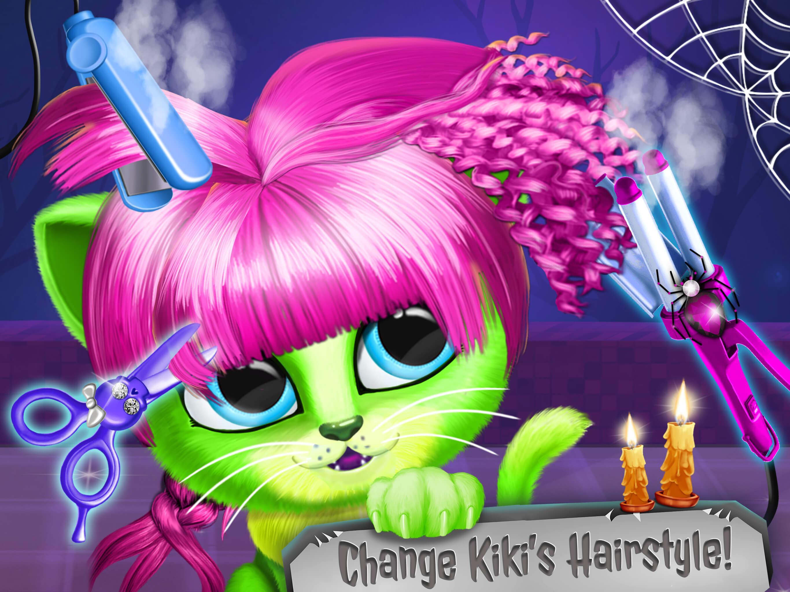 Cuplikan Layar Game Kiki & Fifi Halloween Salon