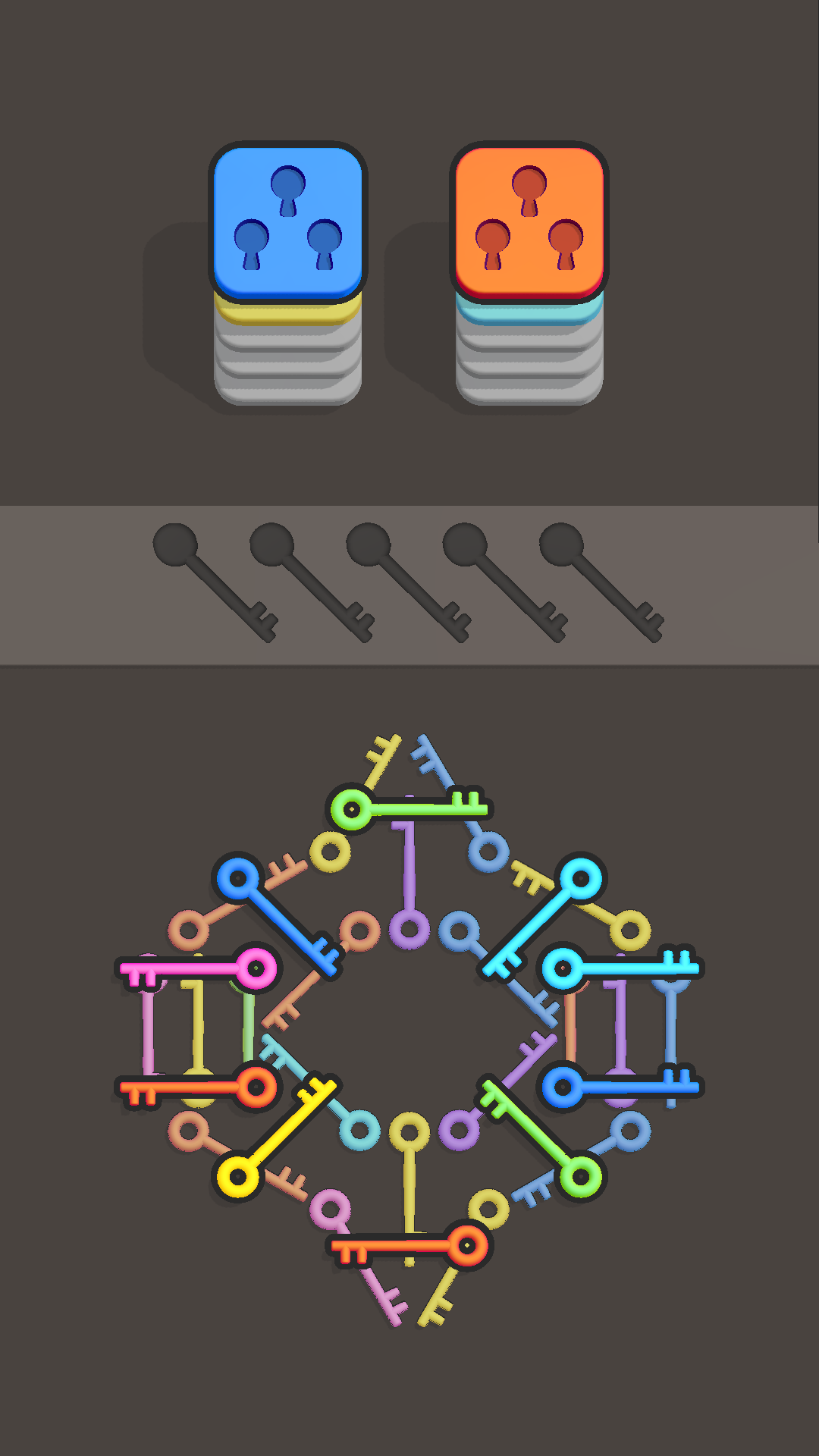 Triple Keys Mahjong Game Screenshot