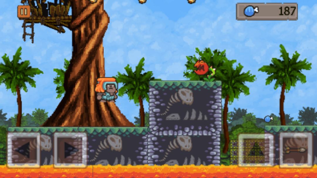 Screenshot of primitive adventure
