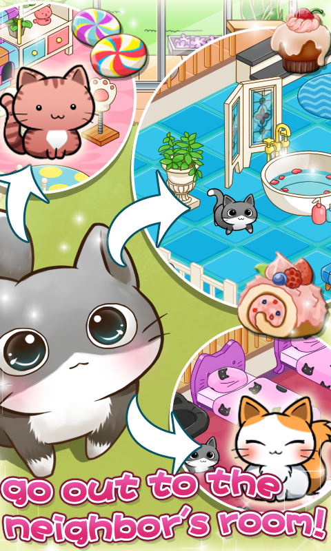 Cat Room - Cute Cat Games 遊戲截圖