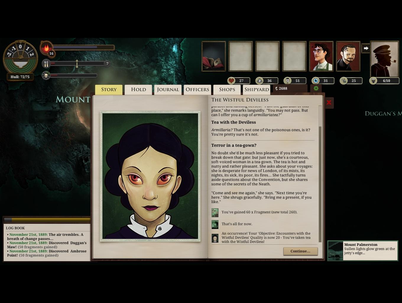 Screenshot of the video of Sunless Sea
