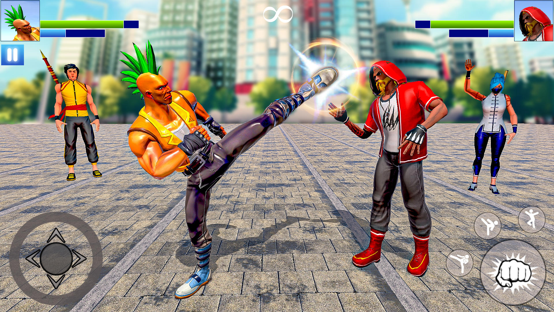 Bodybuilder Karate Fighting Game Screenshot