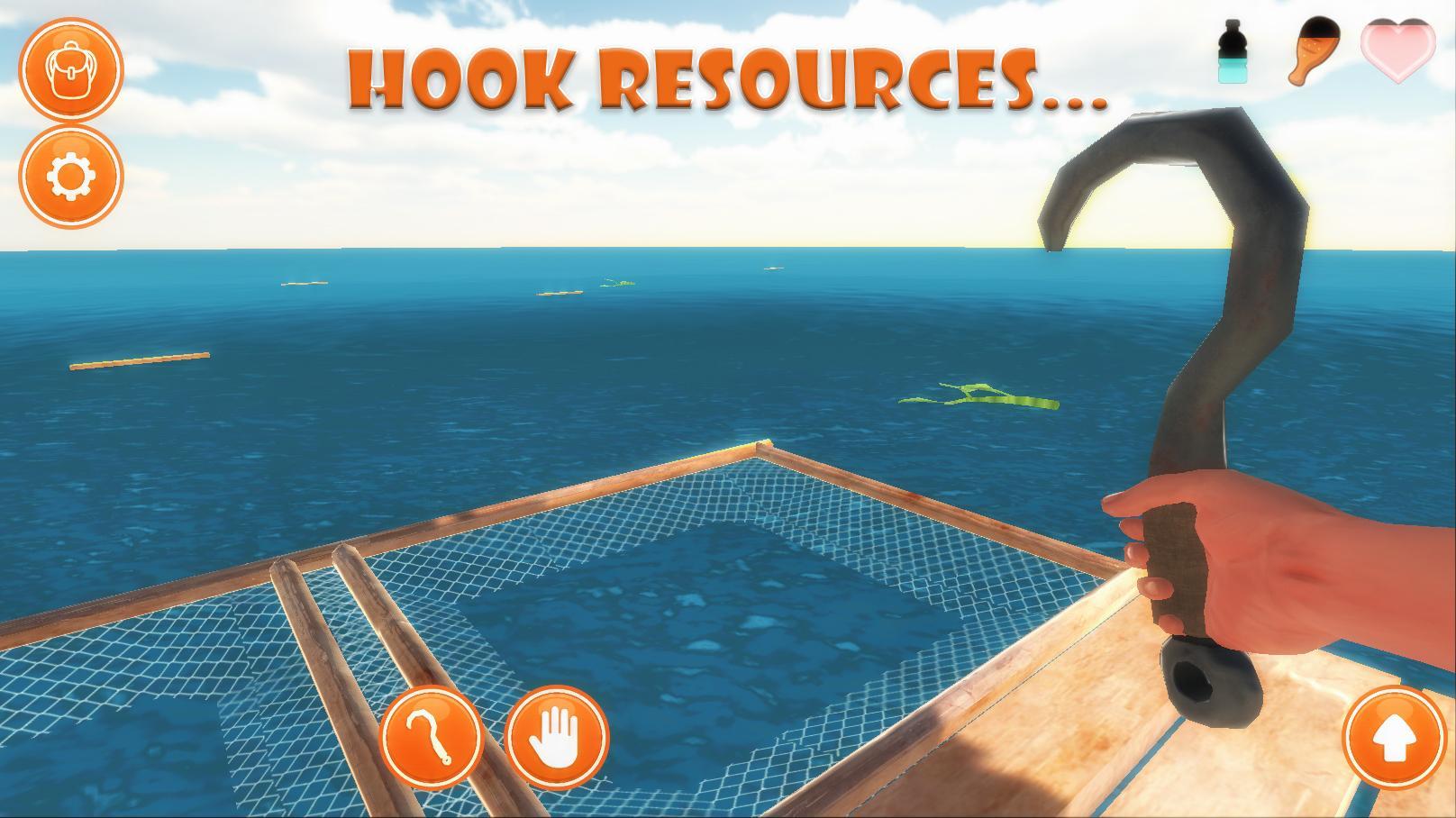 Raft Survival Simulator 게임 스크린 샷
