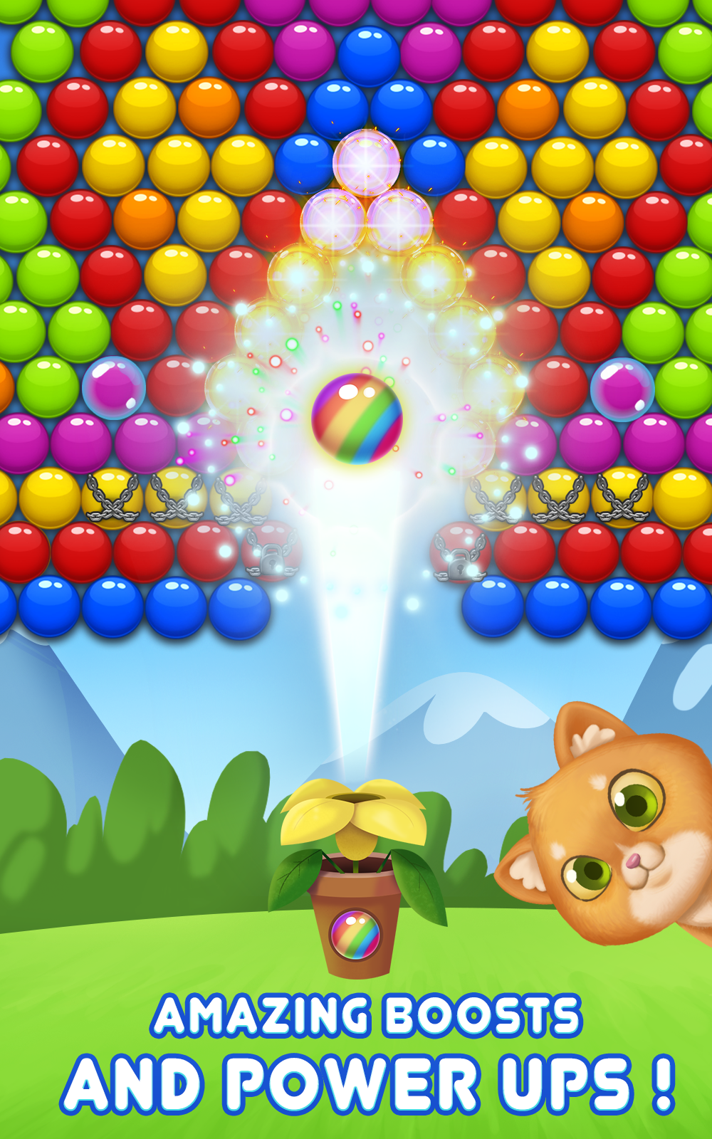 Bubble Shooter Cat Game Screenshot