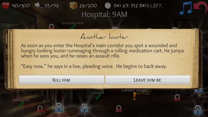Screenshot of Overlive: Gamebook and RPG